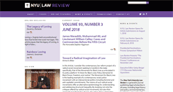 Desktop Screenshot of nyulawreview.org
