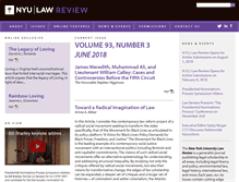 Tablet Screenshot of nyulawreview.org